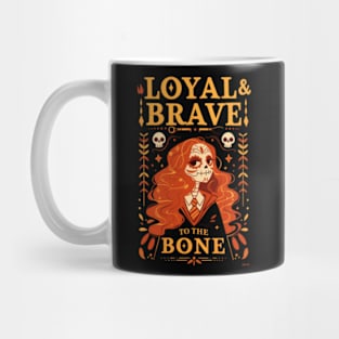 Loyal & Brave to the Bone - Day of the Dead - Skeleton - Fantasy Mug